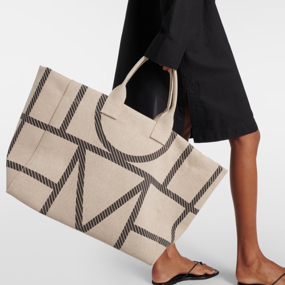 NWT Totême Monogram Canvas Tote Bag